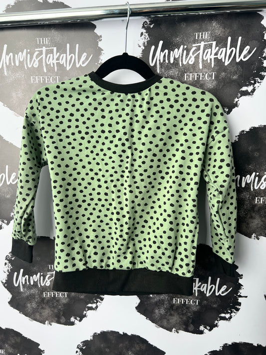 3Y Green Dottie Sweatshirt